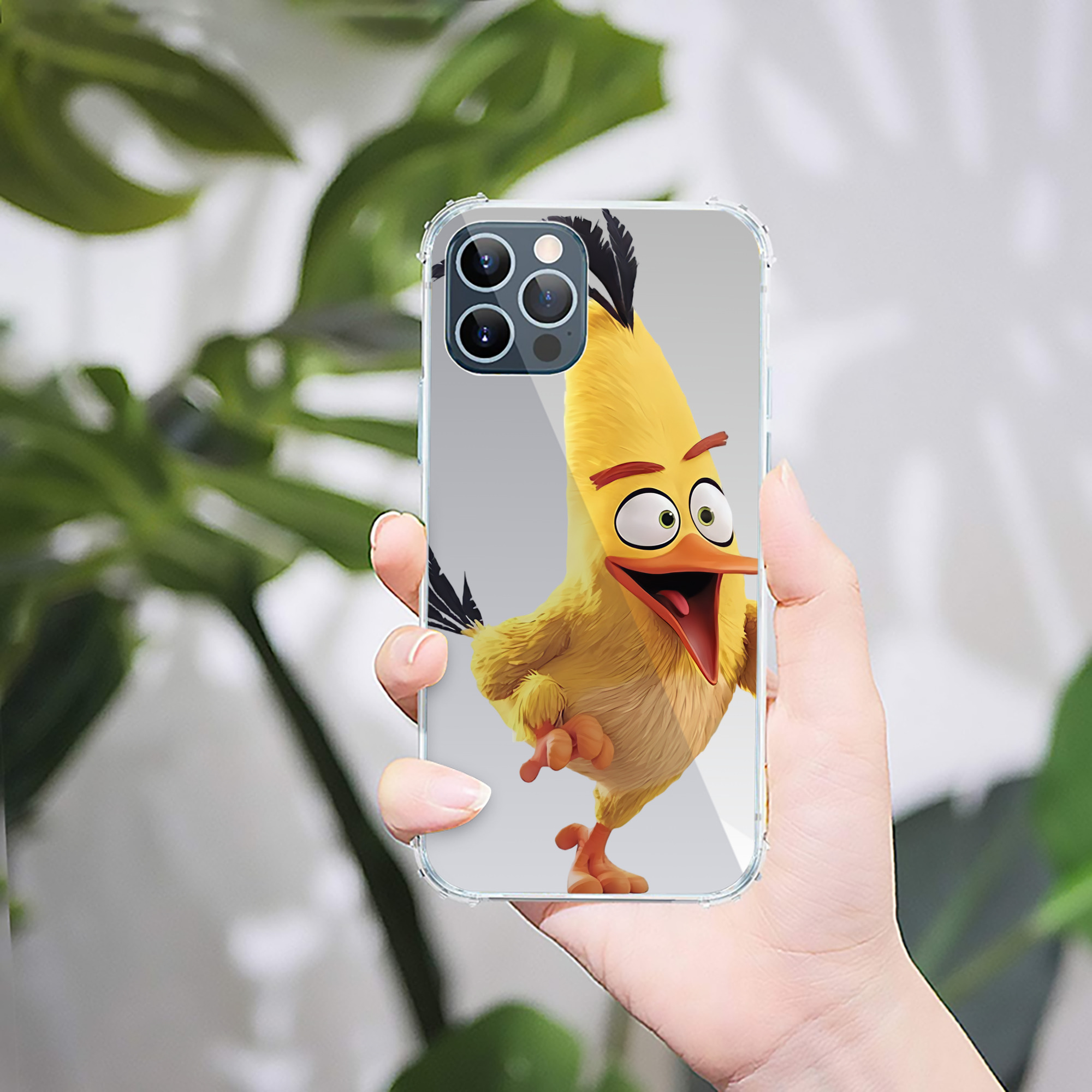 （画像用） Angry Birds アングリーバード 【iPhone 12シリーズ対応】透明スマホケース（クリアソフトケース）